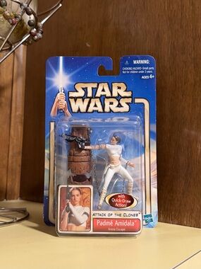 Star Wars Attack of the Clones Padmé Amidala Arena Escape Figure 2002 Hasbro MOC